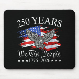Eagle And Flag 250 Years 1776-2026 250th Birthday Mouse Pad