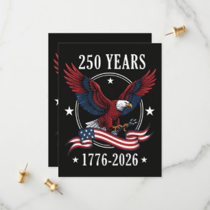 Eagle And Flag 250 Years 1776-2026 250th Save The Date