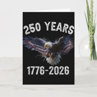 Eagle And Flag 250 Years  Card