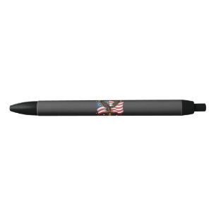 Eagle and Flag 250 Years of America 1776-2026 Black Ink Pen