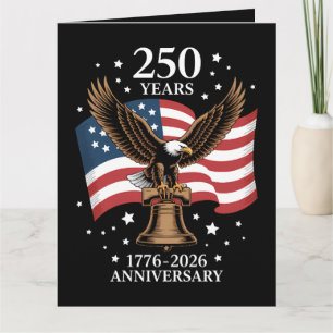 Eagle and Flag 250 Years of America 1776-2026 Card