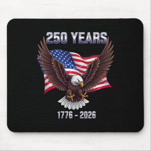 Eagle And Flag 250th Birthday 250 Years 1776-2026 Mouse Pad