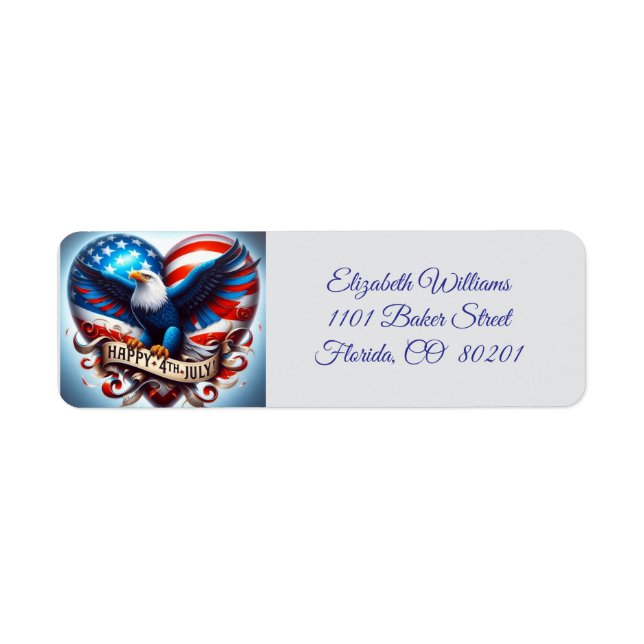 Eagle and Flag America 🇺🇸  (Front)