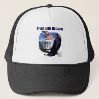 Eagle and Flags Proud Army Husband