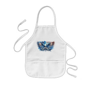 Eagle and USA flag.Patriotic. Kids Apron