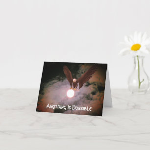 Eagle Anything Is Possible Inspirational  Card