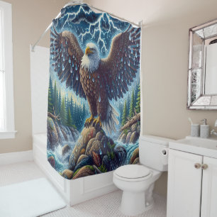 Eagle Art Shower Curtain