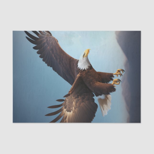 Eagle Artwork Decoupage Tissue Paper (Front)