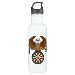 Eagle at Darts with Dartboard 710 Ml Water Bottle