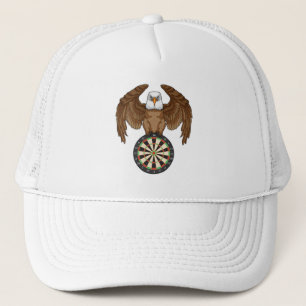 Eagle at Darts with Dartboard Trucker Hat