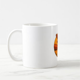 Eagle at Sunset - Retro Wilderness Art for Nature Coffee Mug