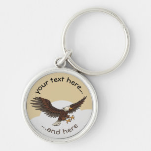 Eagle Attacking Keychain