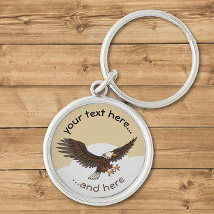 Eagle Attacking Keychain