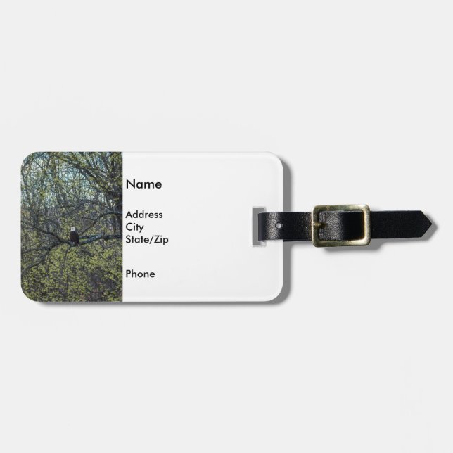 Eagle Awareness Luggage Tag (Front Horizontal)