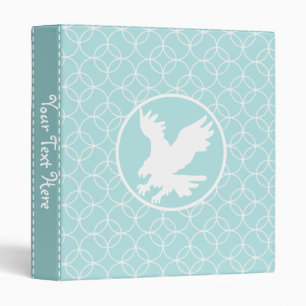 Eagle; Baby Blue Circles Binder