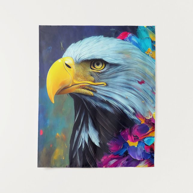 Eagle Bald eagle Animal Discovery Adventure Nature Tapestry (Front)