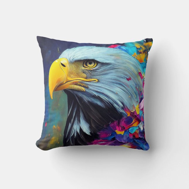Eagle Bald eagle Animal Discovery Adventure Nature Throw Pillow (Front)