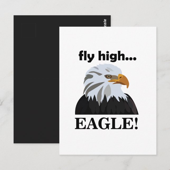 Eagle Bald Eagle Fly High Eagle Postcard (Front/Back)