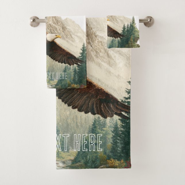 Eagle  bath towel set (Insitu)