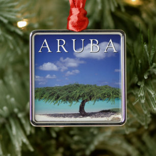 Eagle Beach   Caribbean, Aruba Metal Ornament