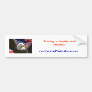 eagle beginning best, Standing on Constitutiona... Bumper Sticker