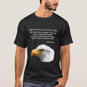 Eagle Bible Verse Isaiah 40 31 Christian  T-Shirt