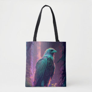 Eagle Bird Animal Portrait Painting Wildlife Tote Bag