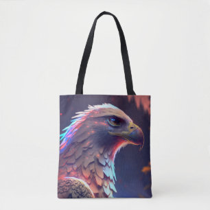 Eagle Bird Animal Portrait Painting Wildlife Tote Bag