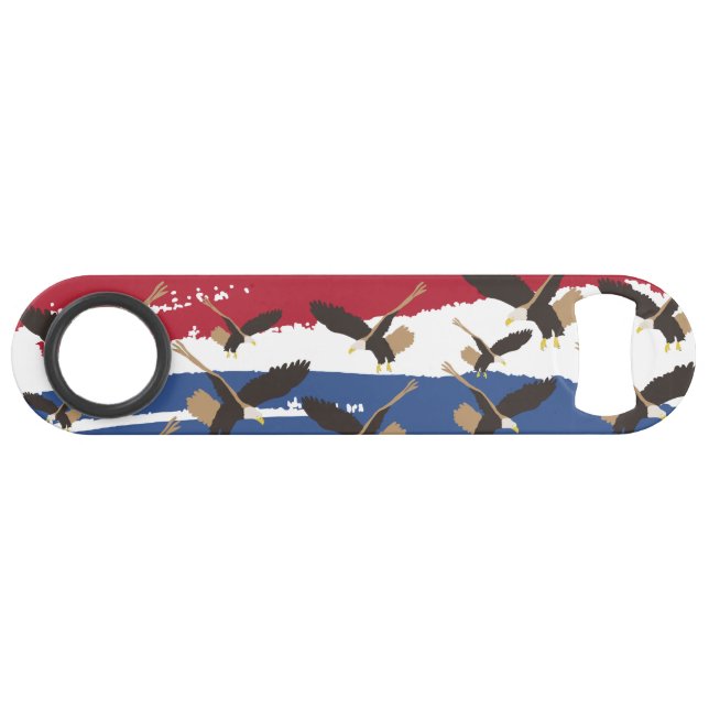Eagle Bird USA Patriotic American Flag  Bar Key (Front (Horizontal))