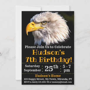 Eagle birthday invitation