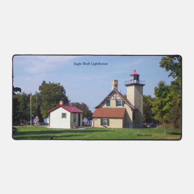 Eagle Bluff Lighthouse desk mat (Front)