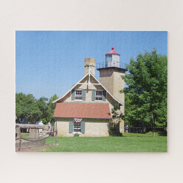 Eagle Bluff Lighthouse Jigsaw Puzzle (Horizontal)