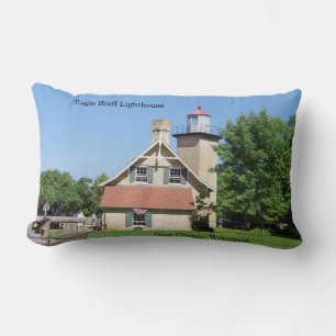 Eagle Bluff Lighthouse lumbar pillow