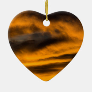 eagle burnout ceramic ornament
