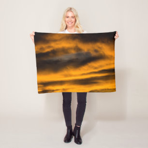 eagle burnout fleece blanket
