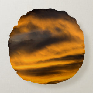 eagle burnout round pillow