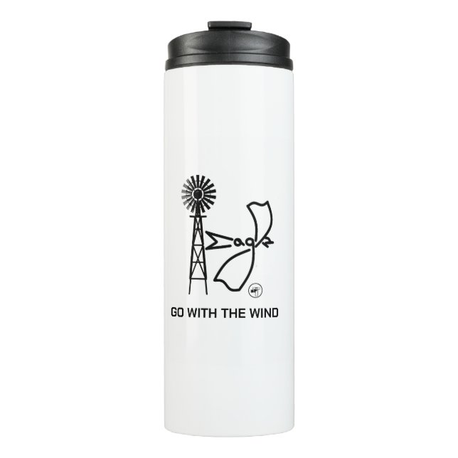 Eagle by Elfabetz- Go with the Wind Thermal Tumbler (Front)