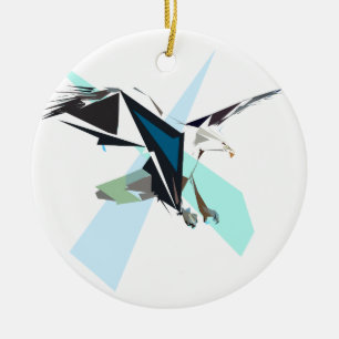 eagle ceramic ornament
