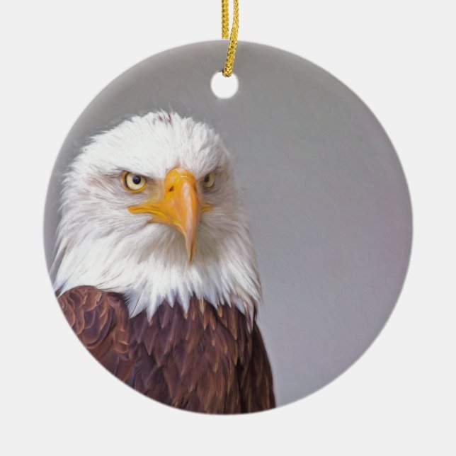 Eagle Ceramic Ornament (Front)