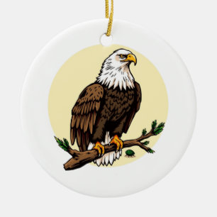 Eagle Ceramic Ornament
