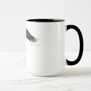 Eagle chauve montant - tasse de café