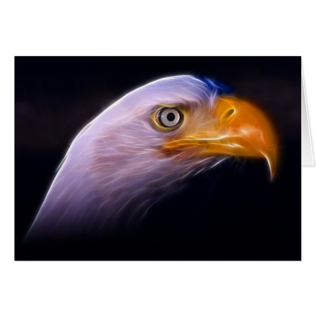 Eagle chauve patriotique américain, symbole (Devant horizontal)