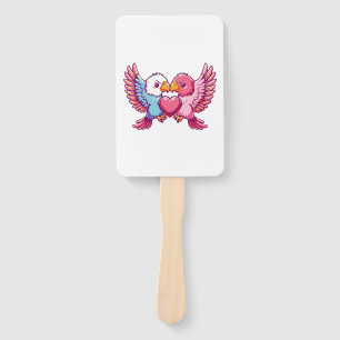 Eagle couple in love animal Valentine's Day Hand Fan
