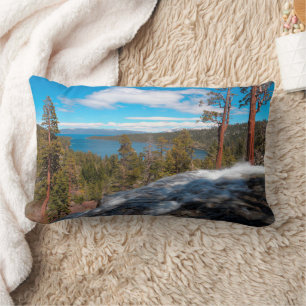 Eagle Creek Falls, South Lake Tahoe Lumbar Pillow