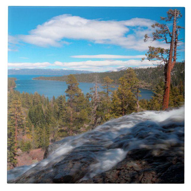 Eagle Creek Falls, South Lake Tahoe Tile (Front)