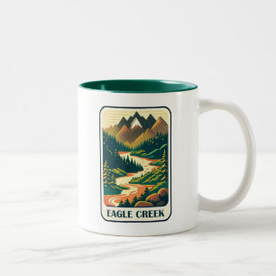 Eagle Creek Oregon Colors Two-Tone Coffee Mug