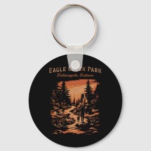 Eagle Creek Park Indianapolis Indiana Vintage Hiki Keychain