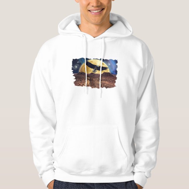 Eagle & Desert Moon Imaginaire Sweat - shirt à cap (Devant)