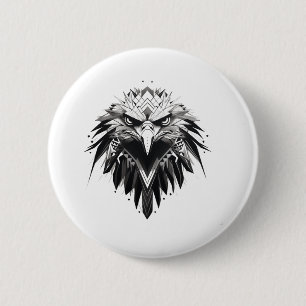 Eagle design 2 inch round button