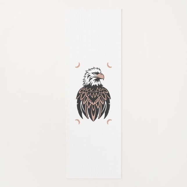 Eagle Design Vector 3 Colours Yoga Mat (Front)